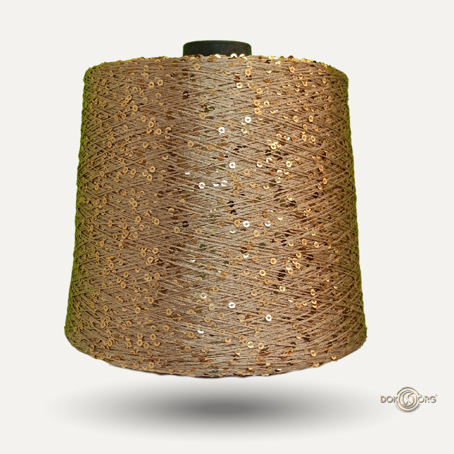 Hilo Lentejuela Dorado oscuro gold 3mm