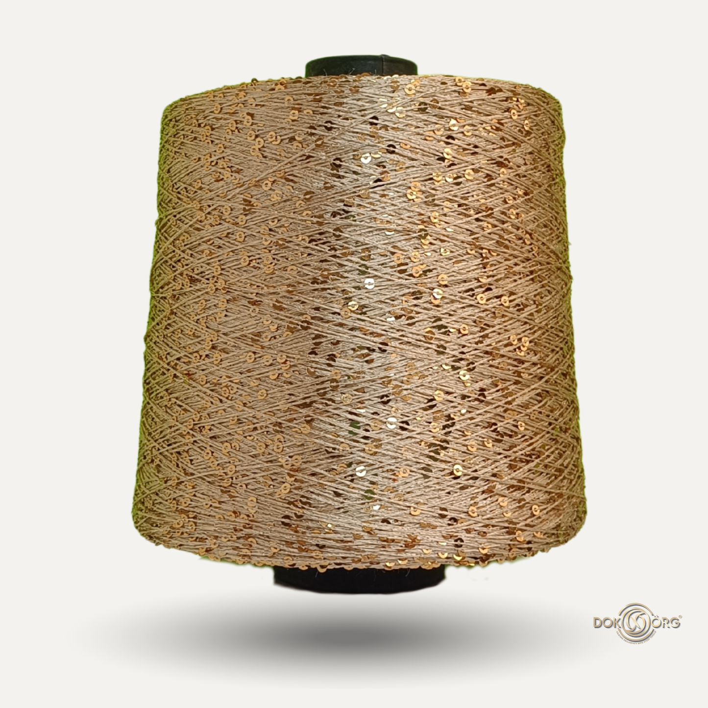 Hilo Lentejuela Dorado claro gold 3mm