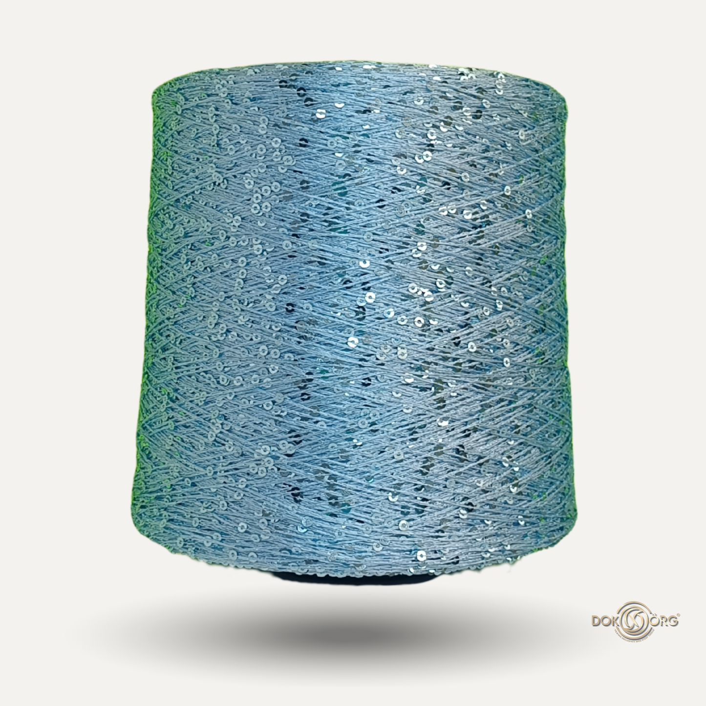 Hilo Lentejuela Azul cielo igual 3mm