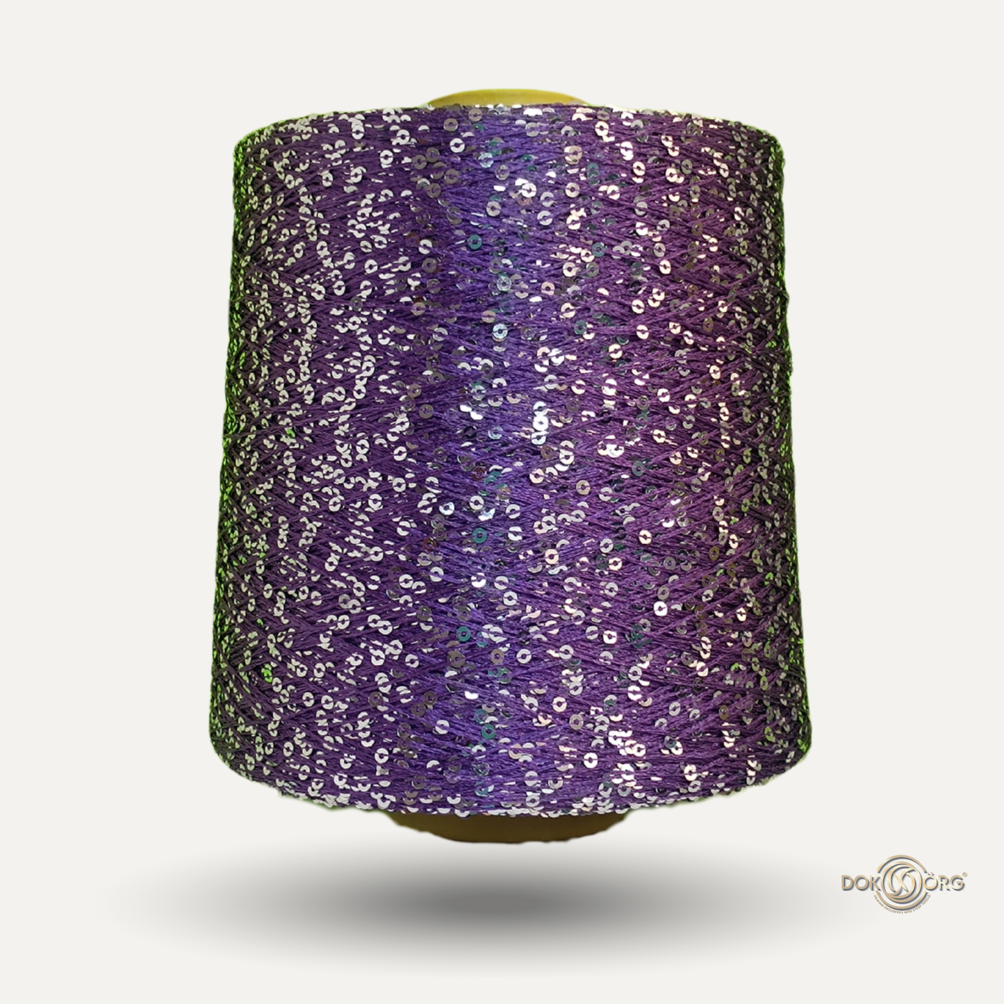 Hilo Lentejuela 3mm Morado Plata