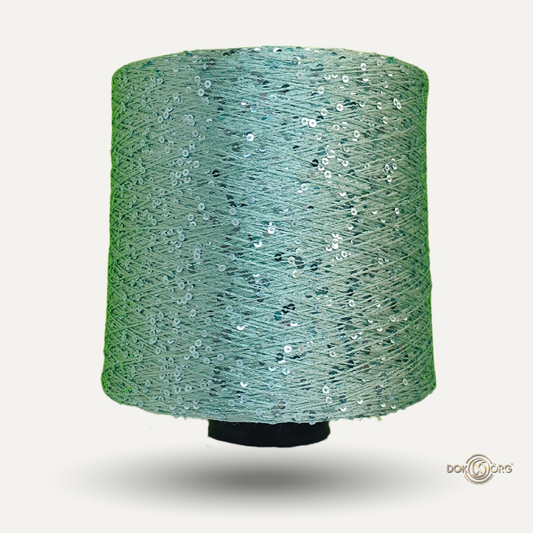 Hilo Lentejuela Verde agua igual 3mm