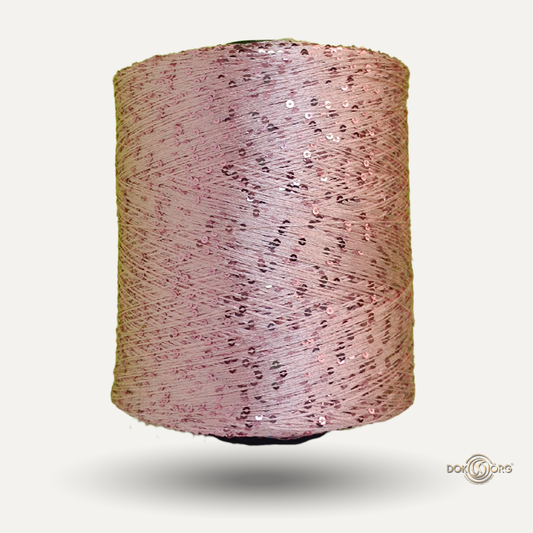 Hilo Lentejuela Rosado Claro igual 3mm