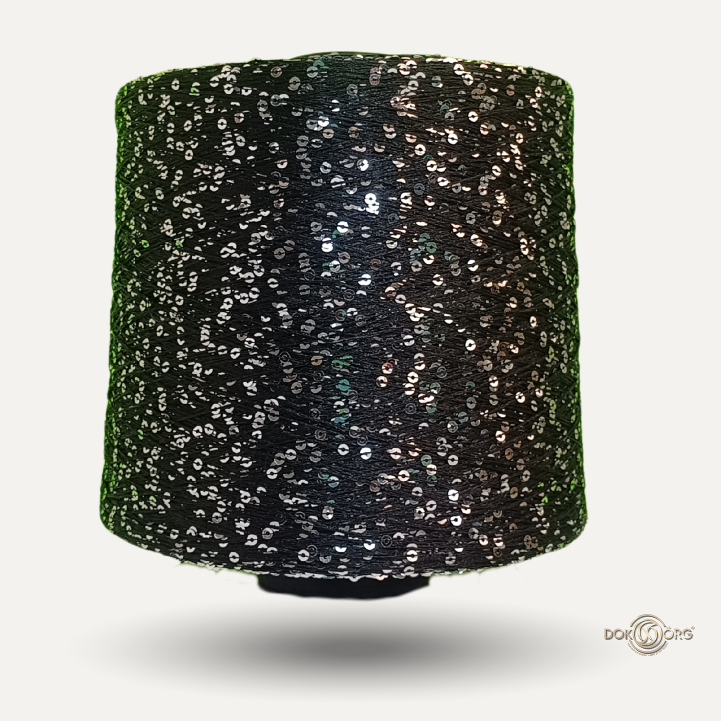 Hilo Lentejuela Negro silver 3mm