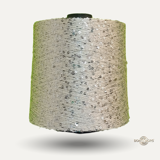 Hilo Lentejuela Marfil silver