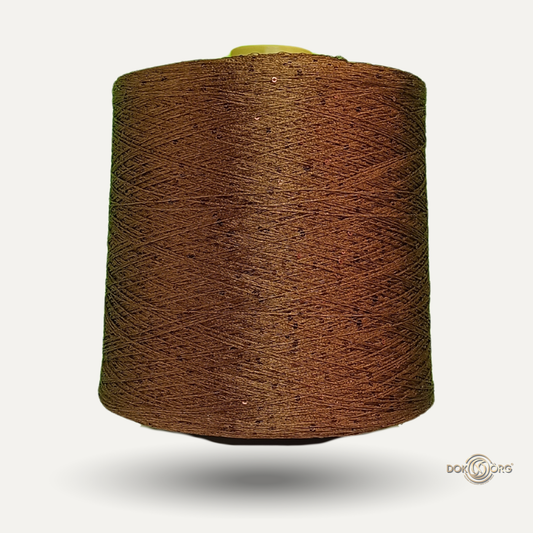 Hilo Lentejuela 2mm café