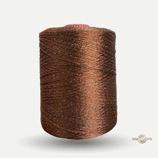 Hilo Lurex Café Oscuro Plata -  DTHLN6915-LXP